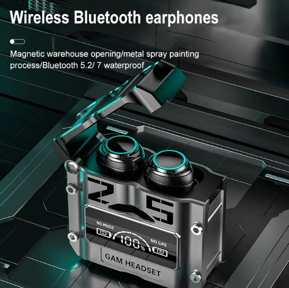 M25 Wireless Earphones Cool Mechanical Bluetooth Headset