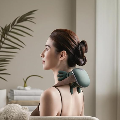 Portable, Bionic Heated Neck and Back Massager